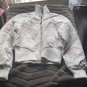White embroidered jacket